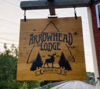 Milton VT Arrowhead Lodge Sign 251 